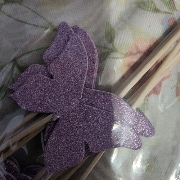 BIRTHDAY Cake Topper Flower and Butterfly - Picture 5 of 5